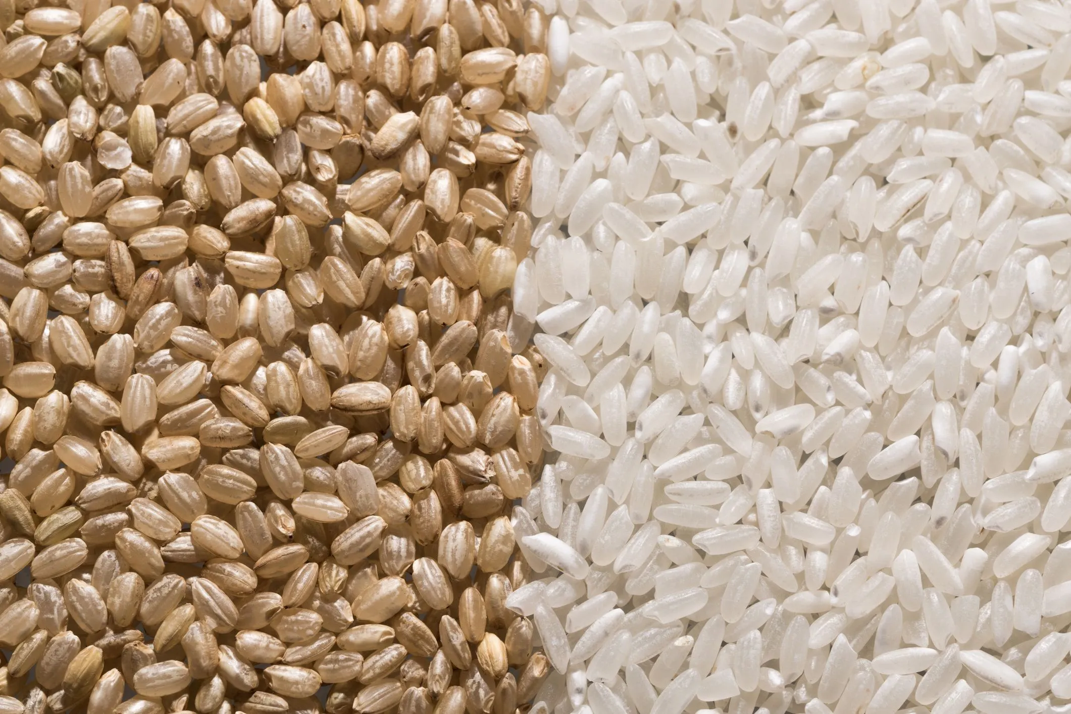 A comparison between white and brown rice, highlighting their nutritional differences and health benefits.