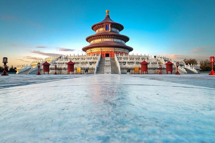 Circular Mound Altar surrounded by the Echo Wall in the Temple of Heaven.